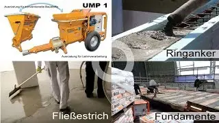 Verputzen, Betonieren, Verfugen alles mit der UMP 1 Mischpumpe L-Power