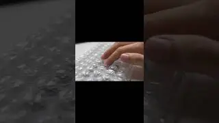 Satisfying ASMR Keyboard Typing: Bubble Wrap Keys!?
