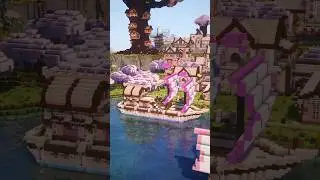 🌸Minecraft Cherry Blossom Ship 🌸 | Elegant Fantasy Ship Build #minecraft