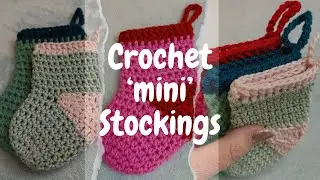 Crochet a mini Christmas Stocking