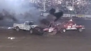 Lakeview Demolition Derby 2024 Truck Heat #DemolitionDerby #SendIt #Crash #Oregon