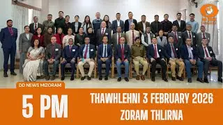 DD News Mizoram Zoram Thlirna | 3 February 2026 | 5:00 PM
