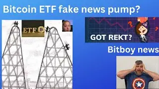 Bitcoin ETF fake pump dump! Bitboy news