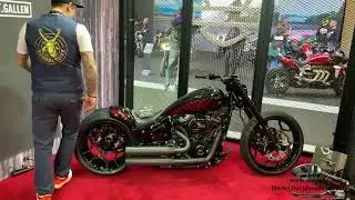 Harley-Davidson Breakout Single-Sided Swingarm built by B&uuml;ndnerbike
