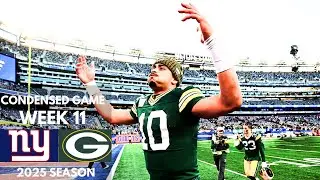 Giants vs Packers 2025 Week 11 Condensed Game | NFL Highlights