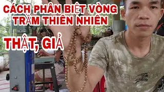 Cách phân biệt vòng trầm hương thiên nhiên thật, giả | phân biệt vòng trầm cao cấp, Khanh Trầm Hương