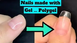 Nails made with clear polygel @mahnoorusman5954 || #youtube #howto #shorts #shortsyoutube