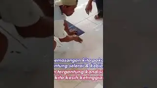 pasang granit di atas keramik.. #shortvideo #shorts