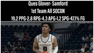 Ques Glover Sophomore Highlights Samford-21-22 Season