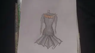 رسم فستان