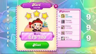 Candy Crush Soda Saga 999   |   HARD LEVEL   |   NO BOOSTERS   |   3-Star ⭐⭐⭐