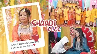 Rung Culture Traditional Indian Wedding | Indian Haldi & Mehendi Ceremony | Kum Weds San 2025