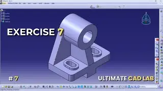 CATIA V5 Basic 3D Model - Exercise 7 | Beginner Tutorial #catia #cad #catiatutorial #3ddesign #art