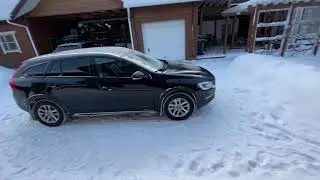 Volvo v60 cross country D4. Cold start. -27. Холодный пуск.