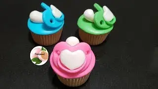 CUPCAKES CHUPETE O CHUPON 🍼 PACIFIER CUPCAKES