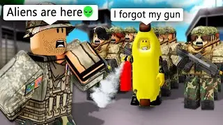 ARMY🎖️vs ALIENS 1 (ROBLOX Brookhaven 🏡RP - FUNNY MOMENTS)
