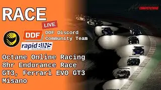 Live: Octane Online Racing 8hr Misano with The Rapid Binners (a DDF discord community team), ACC.