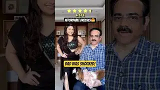 Dad rates my SEXY festive dresses! Cheapest FESTIVE WEAR collection #fashion #ytshorts