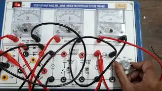 Half wave rectifier experiment