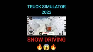 TRUCK SIMULATOR EUROPE GAME ! SNOW DRIVING 😱 ! #heavy