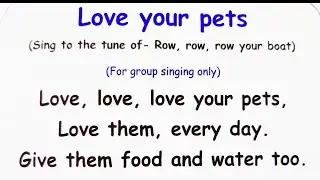 Love Your Pets | Nursery Rhymes | नर्सरी राइम्स | Songs | S&D Teacher | @S&D Teacher