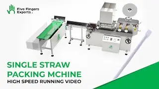 Paper Straw Single Packing Machine For Retail Market | High Speed Running | Five Fingers Exports