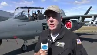 Farnborough Air Show 2014 Textron AirLand Scorpion ISRStrike aircraft makes UK debut