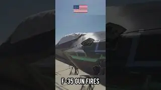F-35 Gun Fires 181 Rounds 🔥🇺🇲 #shorts #short #f35 #gun