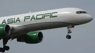 Asia Pacific Airlines Boeing 757-200F N757QM Landing and Takeoff [NRT/RJAA]