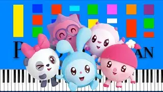 BabyRIKI Time Theme Song Slow Easy Medium Piano 4K Tutorial