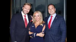 Chris Jamroz at Republican event, introduced by Dr. Gina Loudon.