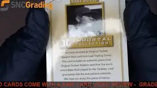 SNC Grading:2017 LEAF IMMORTAL COLLECTION BABE RUTH #YS-05 STADIUM SEAT #1/50 REVIEW(1635182993740)