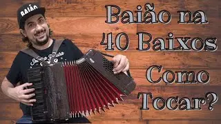 Baião tocada no ACORDEON(SANFONA) de 40 baixos (aula de acordeon)