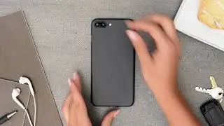 Ultra thin iPhone 7 Plus and iPhone 8 Plus cases by totallee (black iPhone)