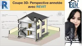 Créer une Coupe 3D Perspective Annotée avec Revit