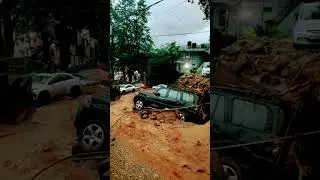 bhtt jyada nuksan hua hai es natural disaster  in mandi jail road HP@KLBROBijuRithvik1