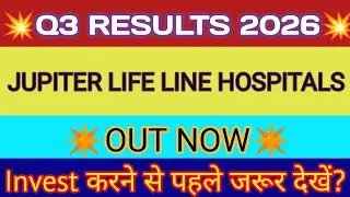 Jupiter Lifeline Q3 Results 🔴 Jupiter Lifeline Hospitals Result 🔴 Jupiter Lifeline Share Latest News