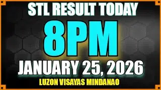 Stl Result Today [8pm MINDANAO JANUARY 25, 2026] Pcso Lotto