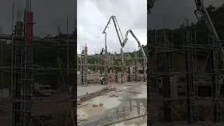 Casting Concrete for column heights 6m Ep06 #construction #design #home #house #work #architecture