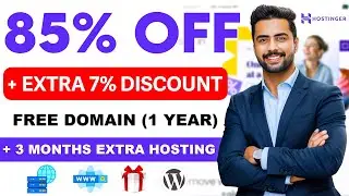 Hostinger Hosting 2026 | Up to 85% OFF + Extra 7% Discount + Free Domain