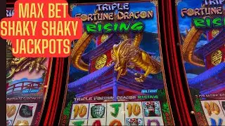 INSANE HANDPAY 😱 MAX BET 💰 TRIPLE FORTUNE DRAGON RISING