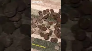 All the clad coins I dug with the metal detecter #metaldetecting