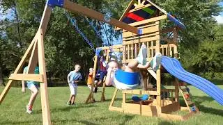 Beach Front Wooden Swing Set - Backyard Discovery
