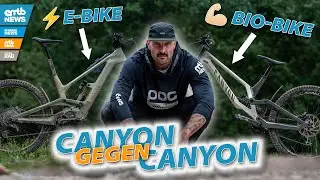 🔥Canyon gegen Canyon! E-Freerider vs. Downhiller &ndash; ⚡️Canyon Torque:ON vs. 💪🏻Canyon Sender