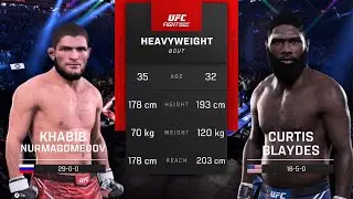Khabib Nurmagomedov 🆚 Curtis Blaydes ( Simulation on PS5🥊UFC5 )