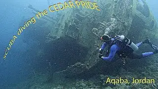 Scuba diving the Cedar Pride in Aqaba, Jordan