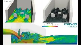 Culvert Outlet Energy Dissipating Baffles | FLOW-3D HYDRO