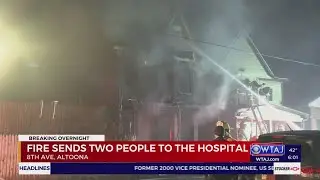 Person trapped in Altoona house fire made it out, rushed to hospital