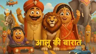 Aalu Ki Barat | Kids Hindi | Hindi Cartoon Video |आलू की बारात | Aalu Ki Nikli Barat | 5 Kids Song 