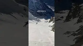 What went up on foot comes down on skis.. ⛷️ #skiing #wintersports #adventure  #redbullxalps